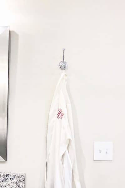 How to hang a robe hook