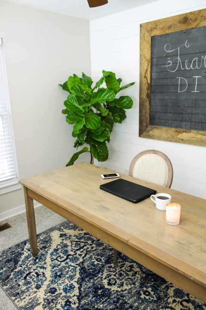 White Shiplap Wall