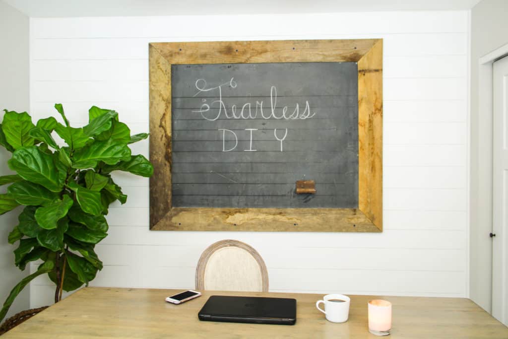 DIY Shiplap Wall