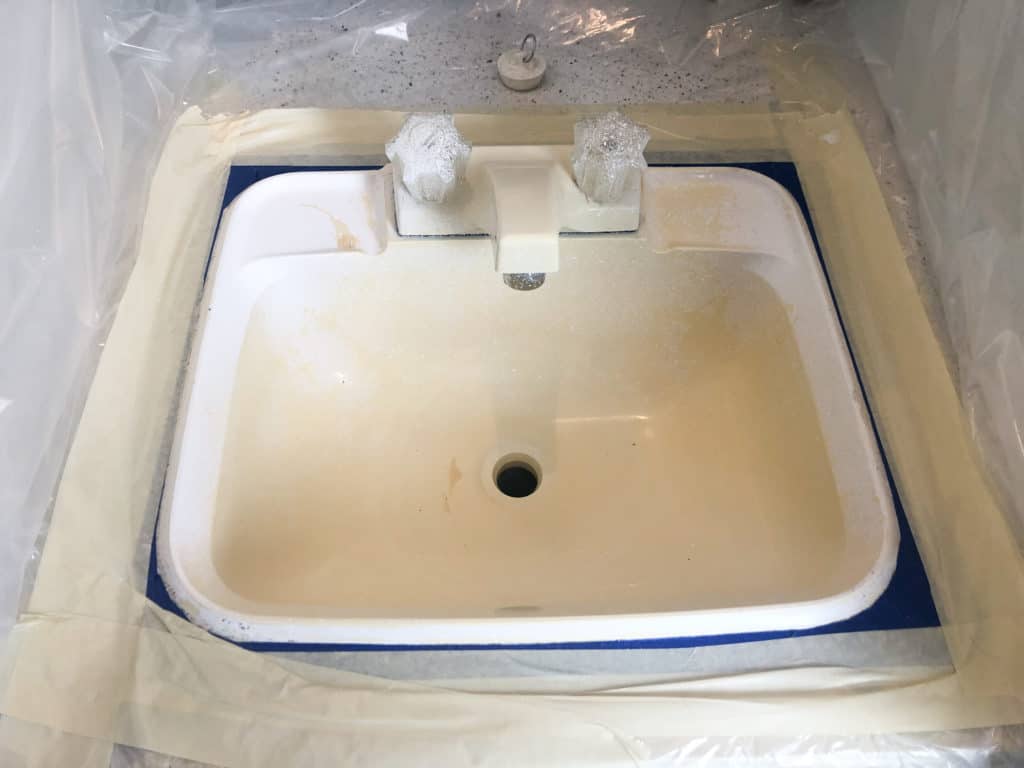 DIY camper sink makeover