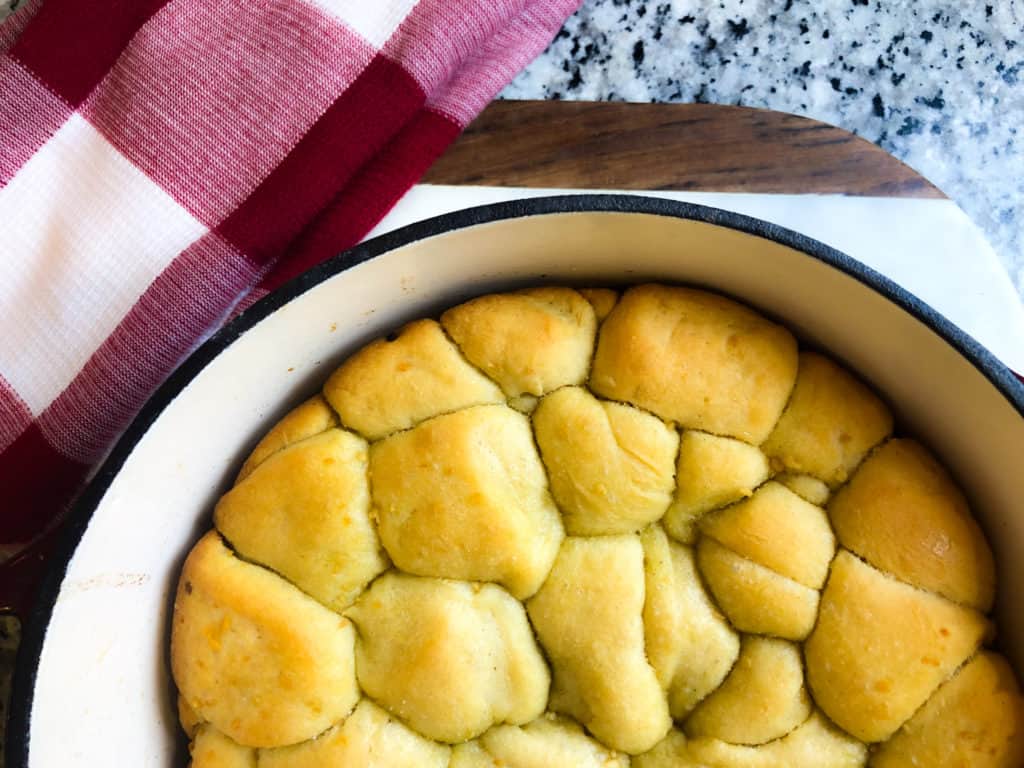 Dairy free pull apart bread