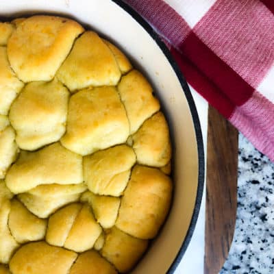 Dairy free herb pull apart bread