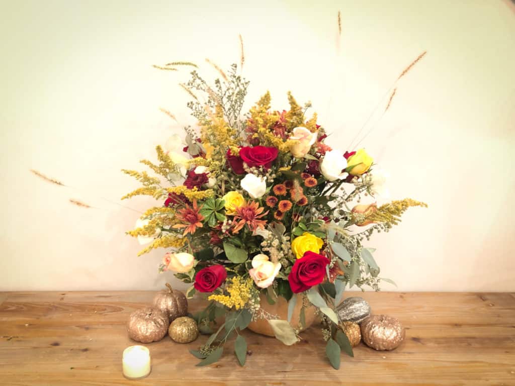 Thanksgiving flower arrangement