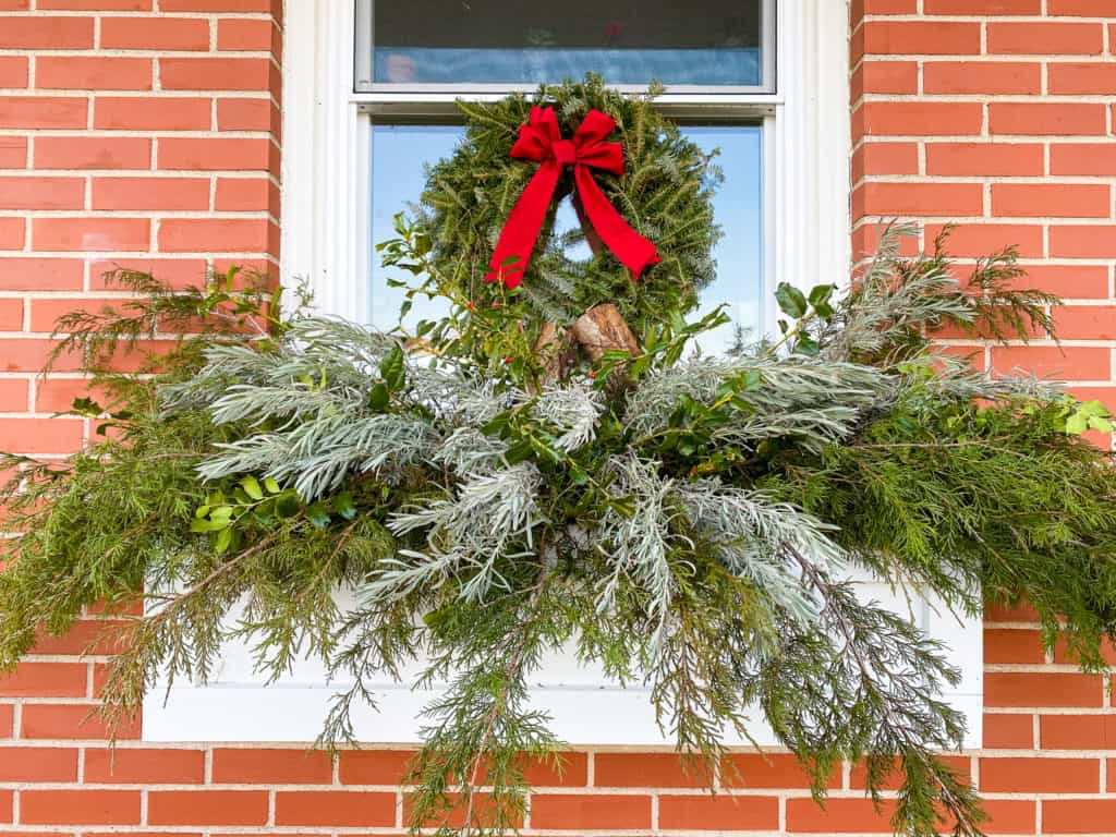 Christmas window box