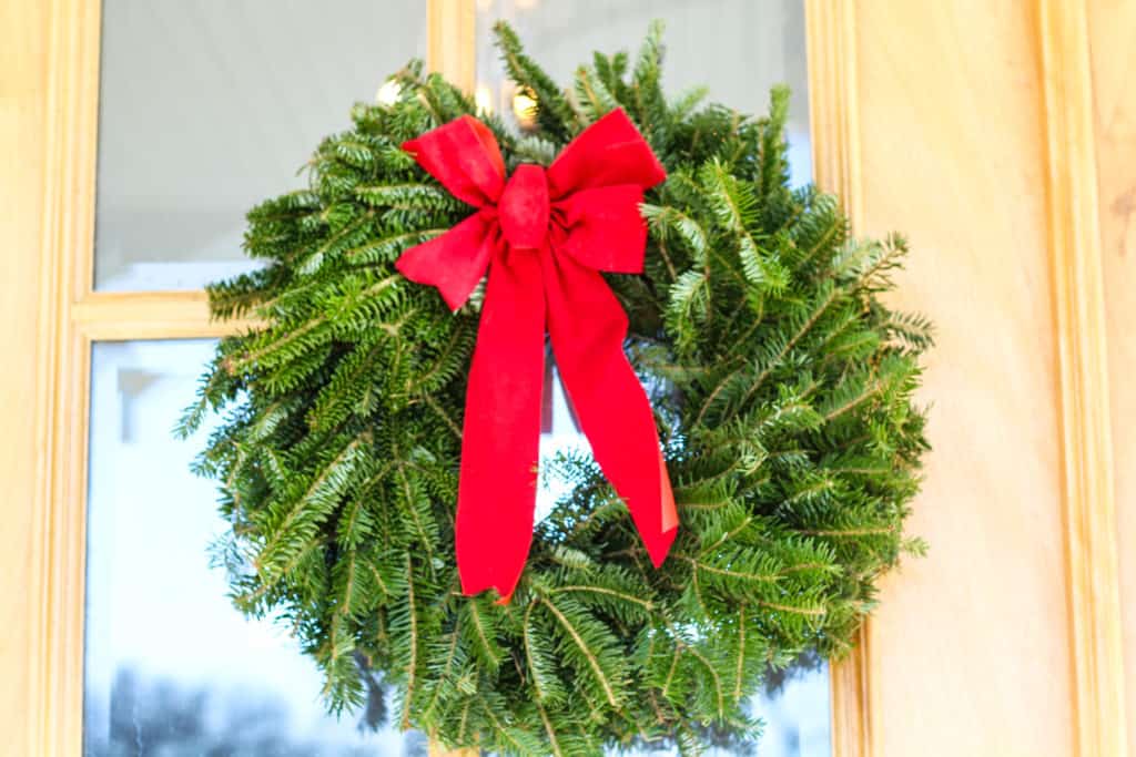 fresh evergreen wreath