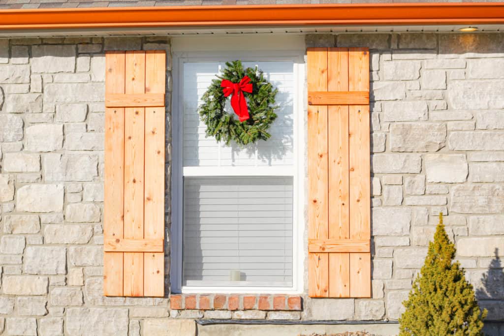 diy cedar shutters