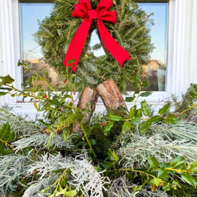 DIY Winter Window Boxes