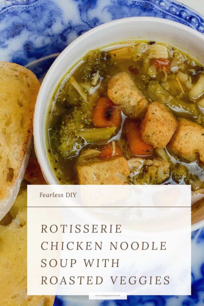 Rotisserie chicken noodle soup
