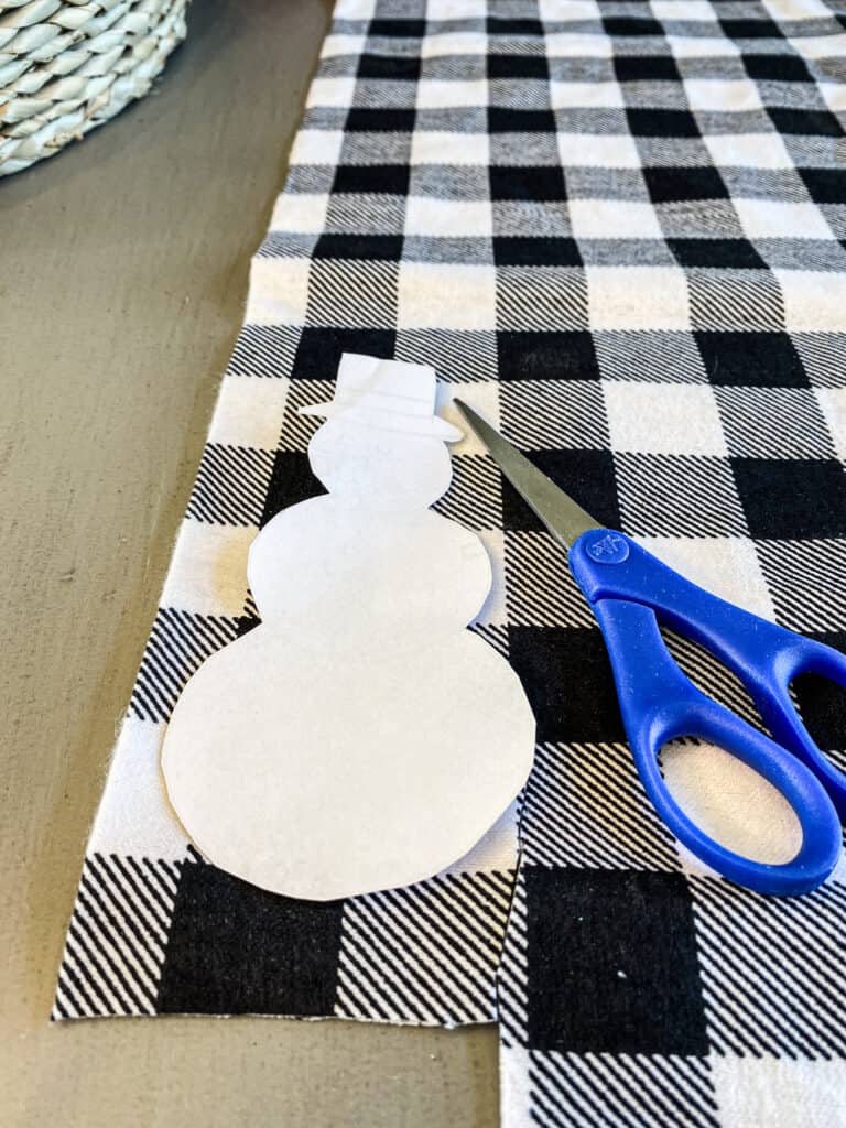 DIY Rustic Farmhouse Fabric Ornament 