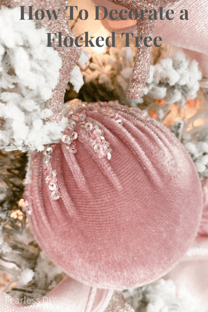 lilac velvet christmas ornament pin