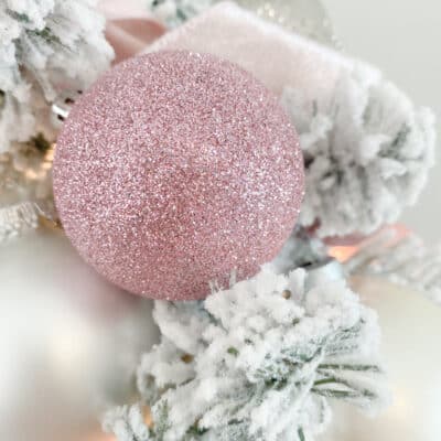 How to decorate a flocked tree