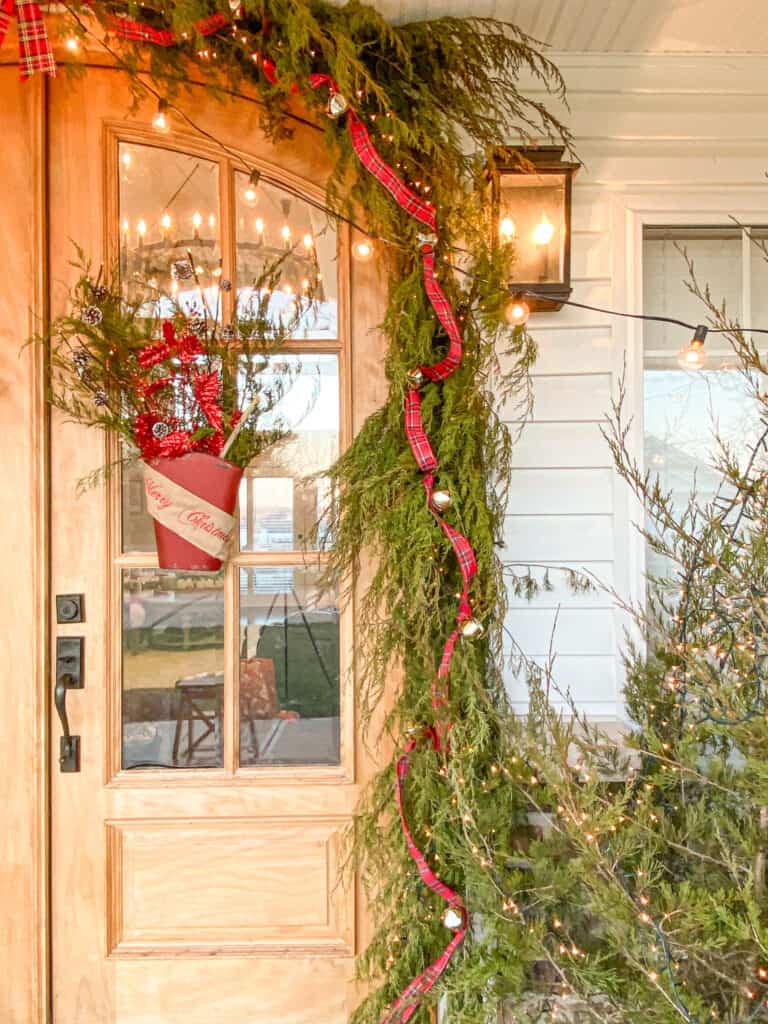 Craftsman christmas front porch