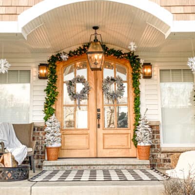 Winter Front Porch Makeover 2021