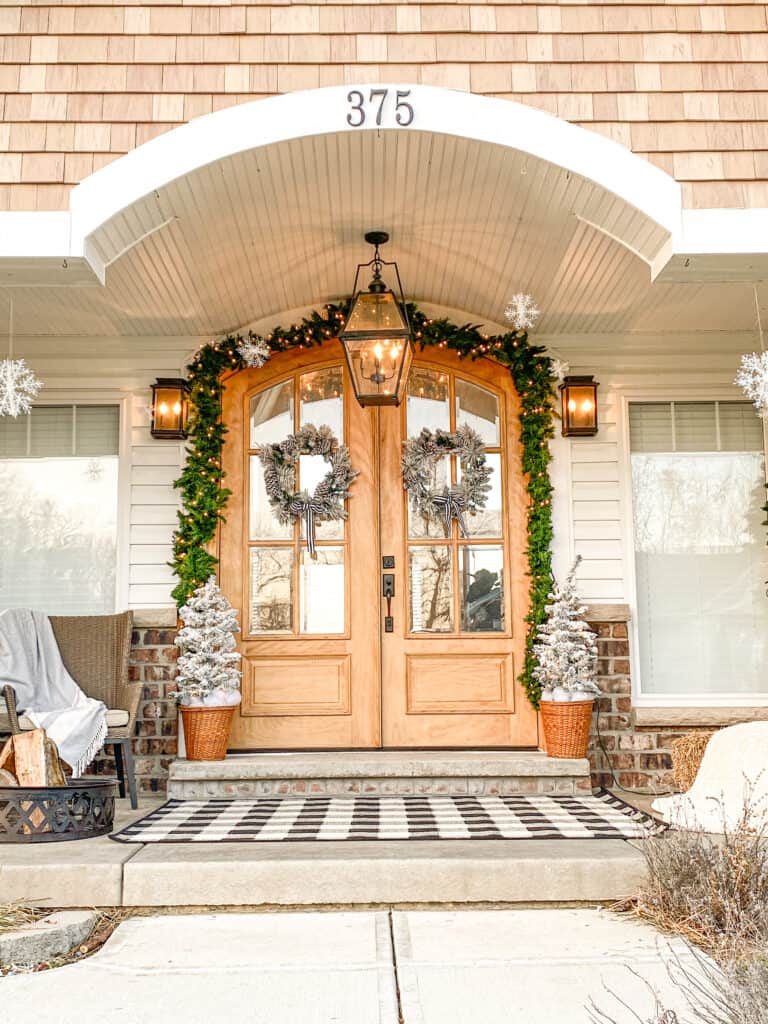 winter front porch