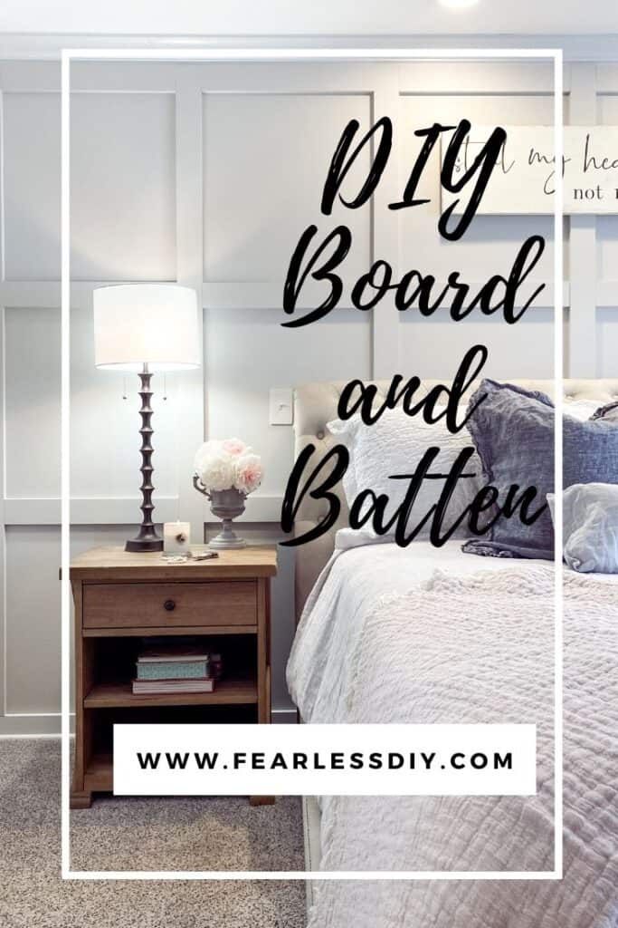 PInterest pin DIY board and batten