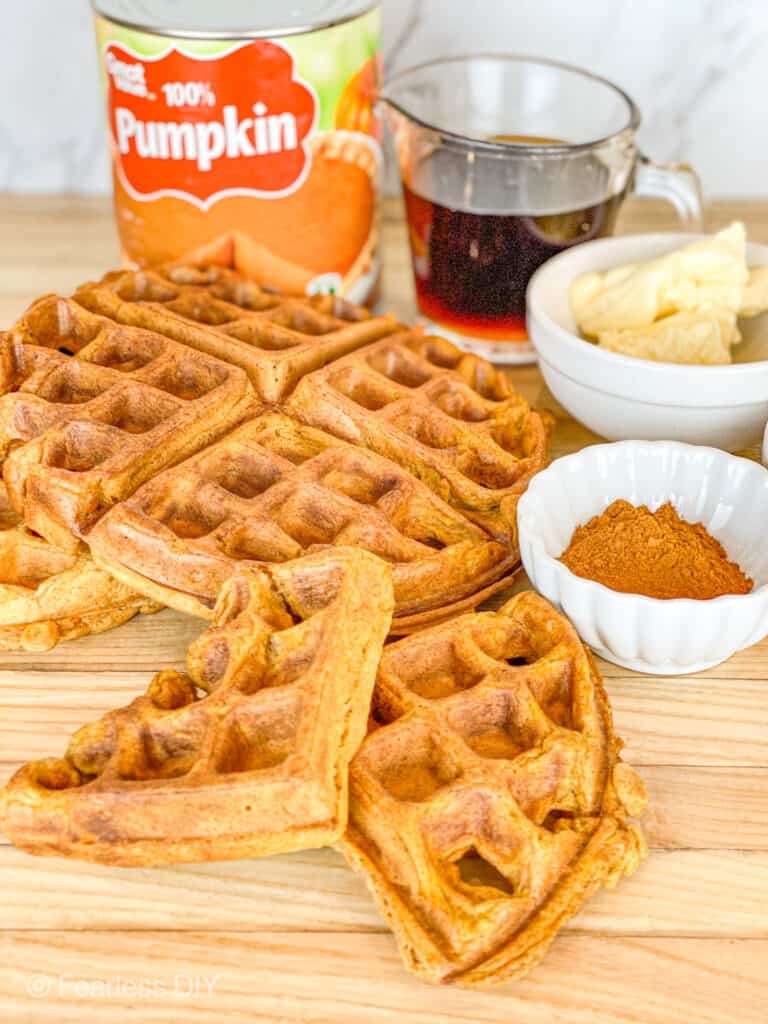 Three recipes for pumpkin spice waffles