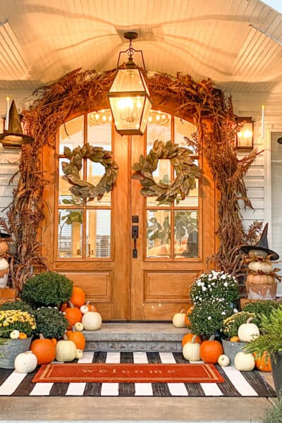 Halloween front porch