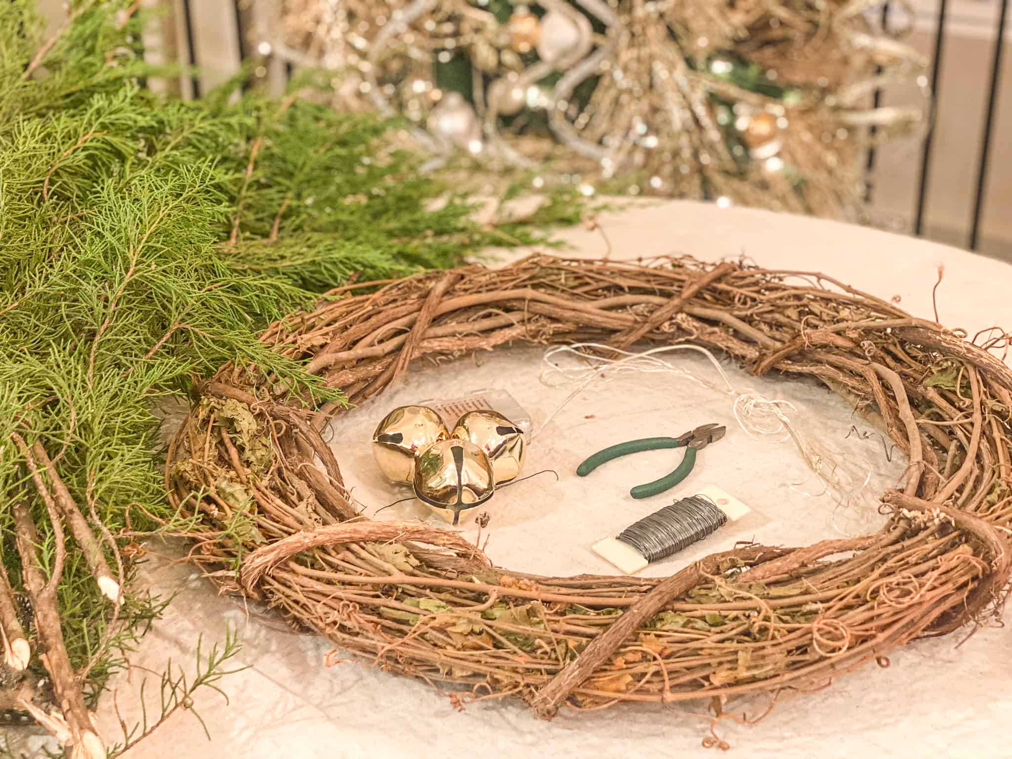 DIY Evergreen Wreath - Fearless DIY